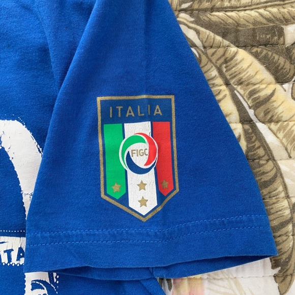 5️⃣$5 Bundle🌺 Puma Women’s Italia Blue Tee Shirt Size Small - Picture 4 of 6